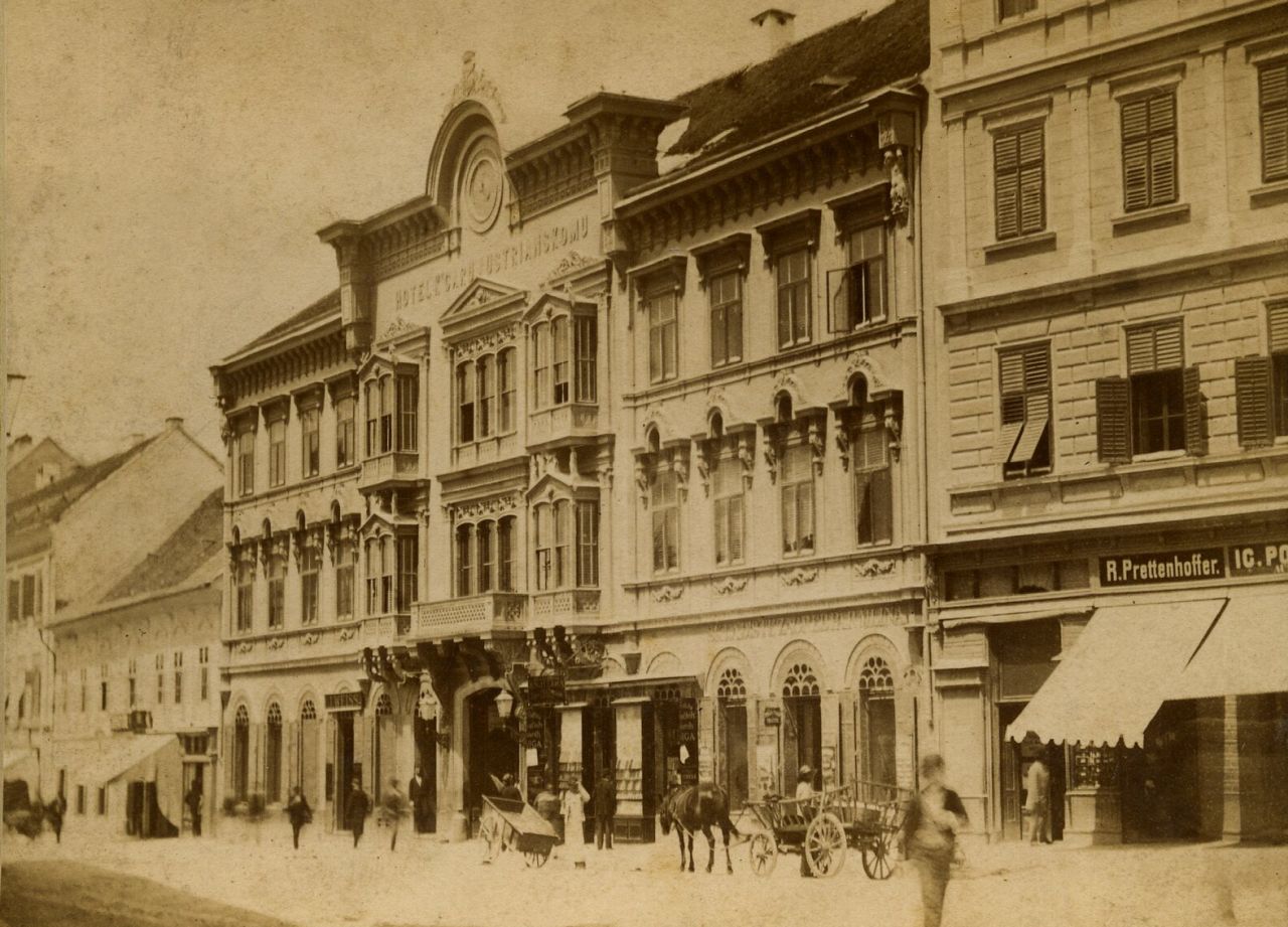 Hotel 'K caru austrijanskom' 1885. godine
